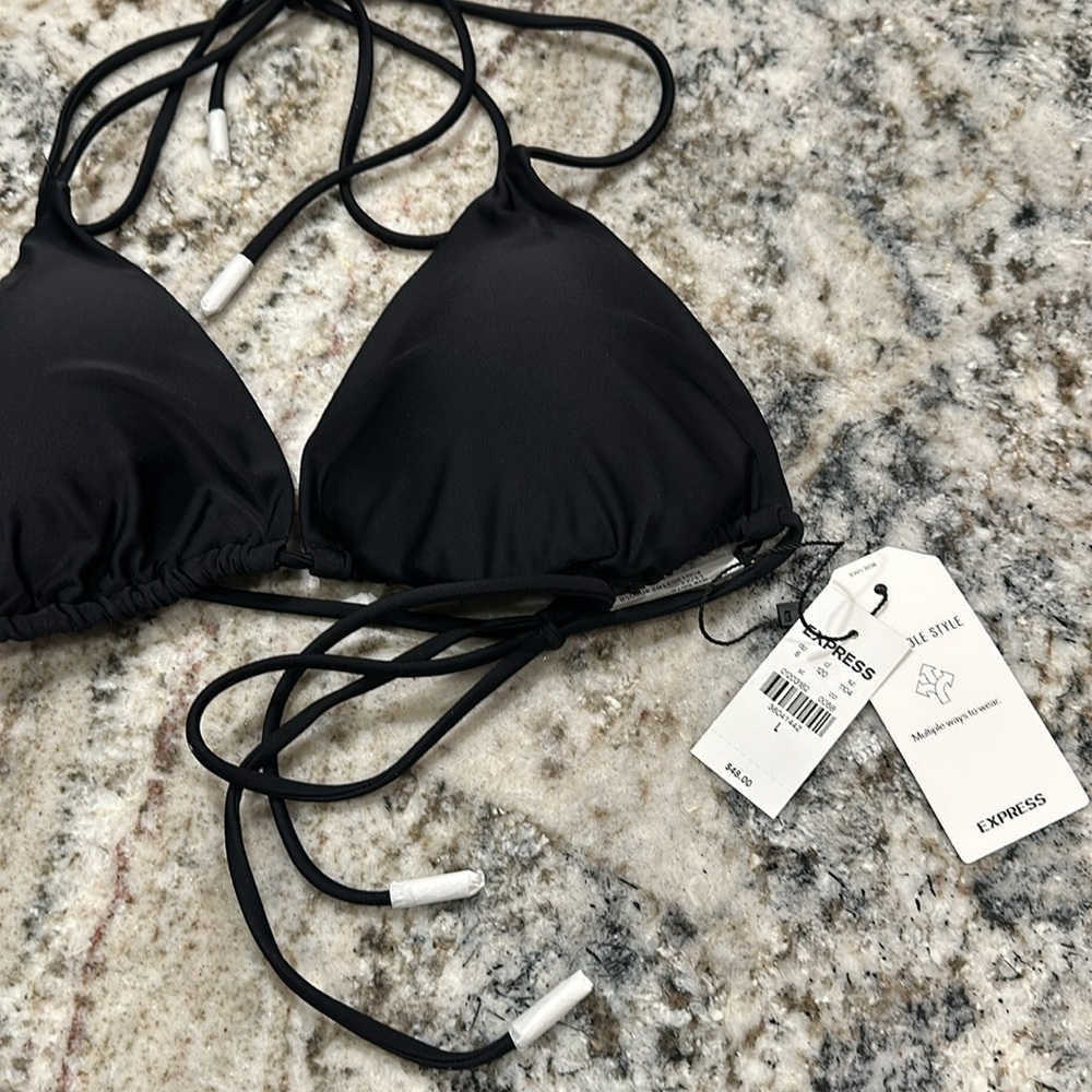 Express Bikini top black color new with tag. - Picture 3 of 7